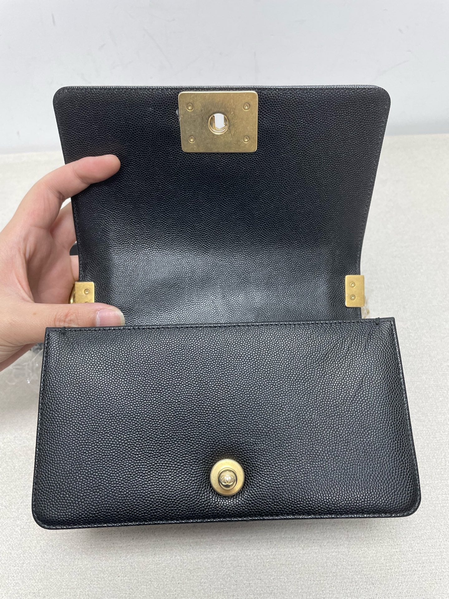 Chanel - Boy Bag - Leather - Black - (small)