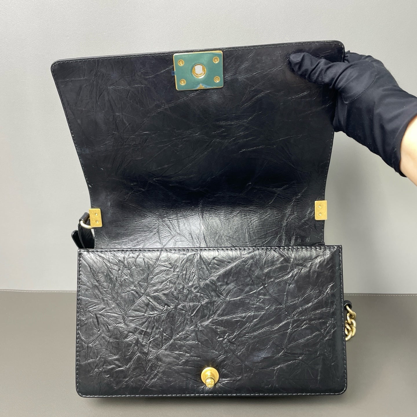 Chanel - Boy Bag - Leather - Black - (small)