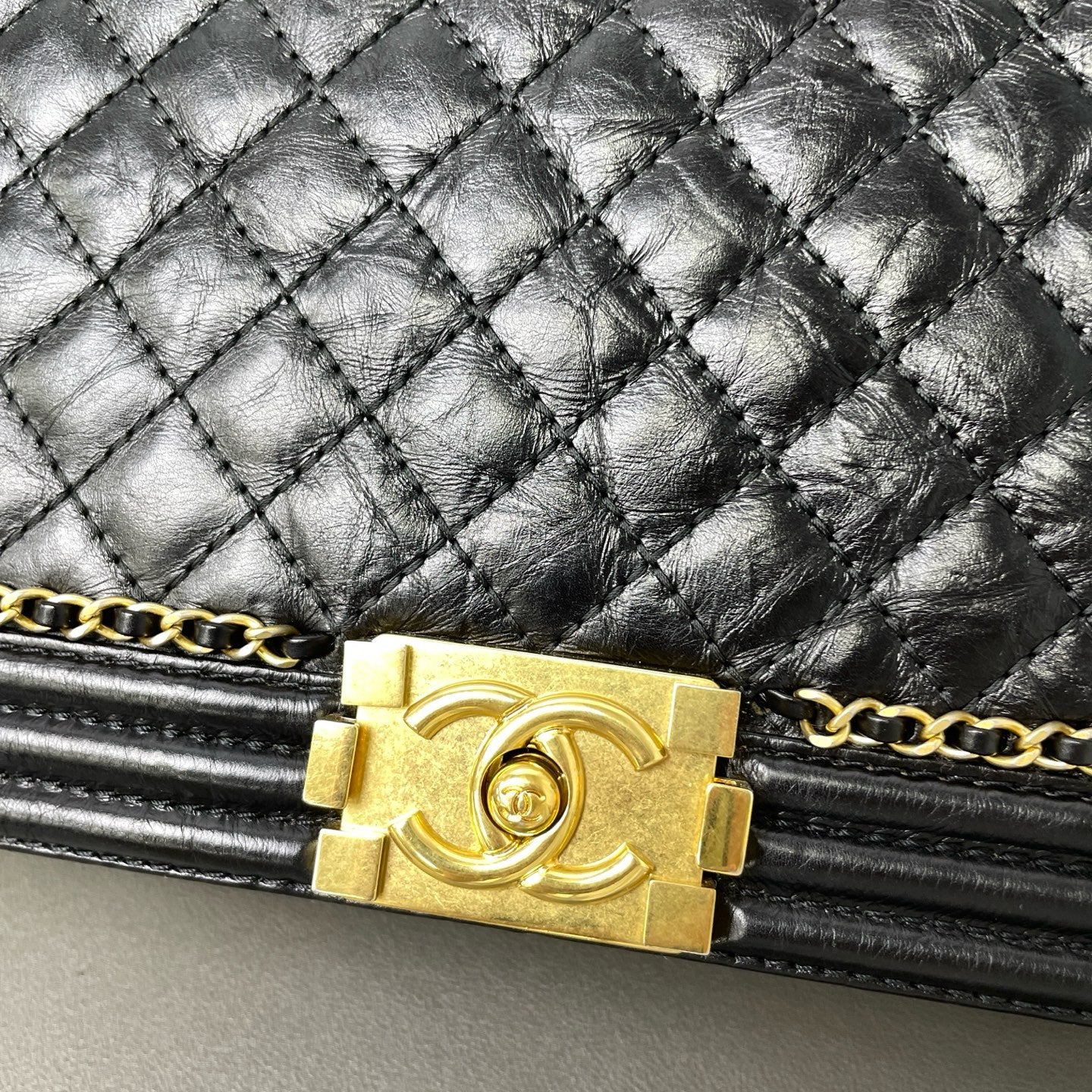 Chanel - Boy Bag - Leather - Black - (small)