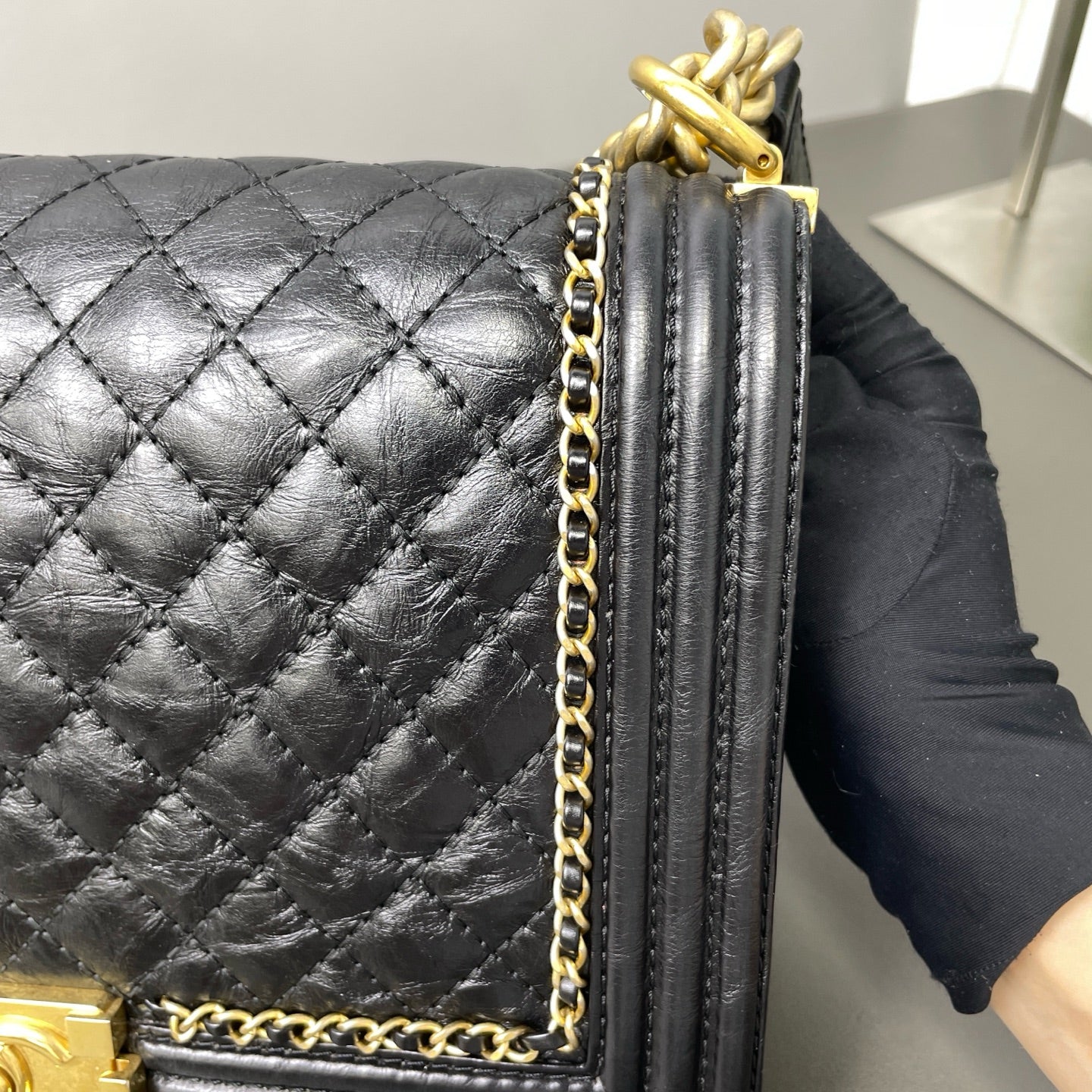 Chanel - Boy Bag - Leather - Black - (small)