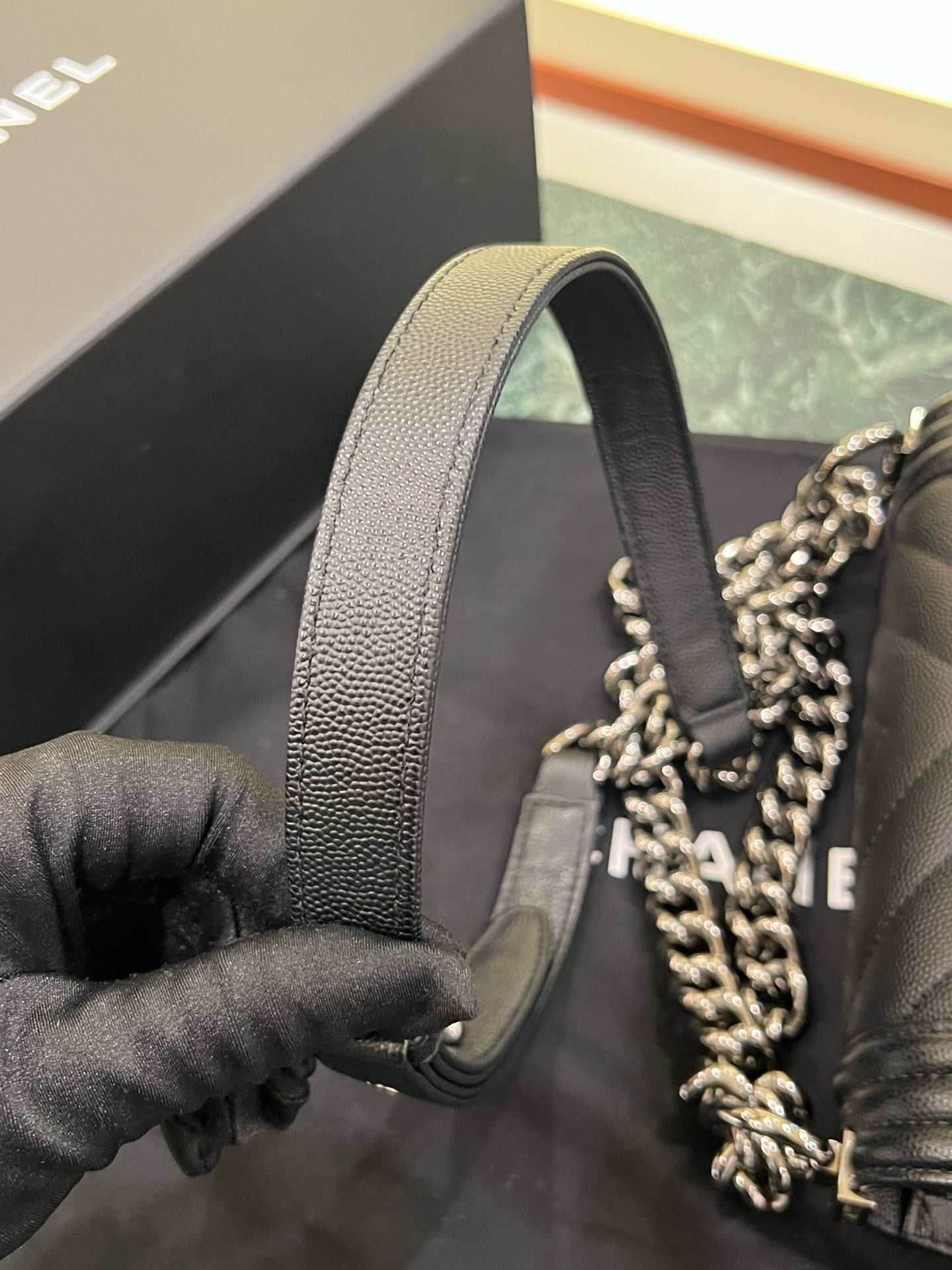 Chanel - Boy Bag - Leather - Black - (small)