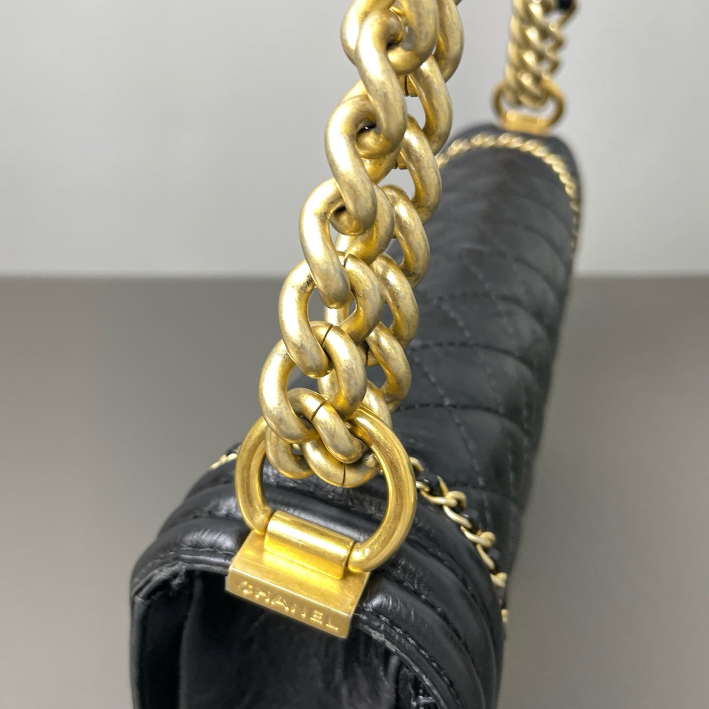 Chanel - Boy Bag - Leather - Black - (small)