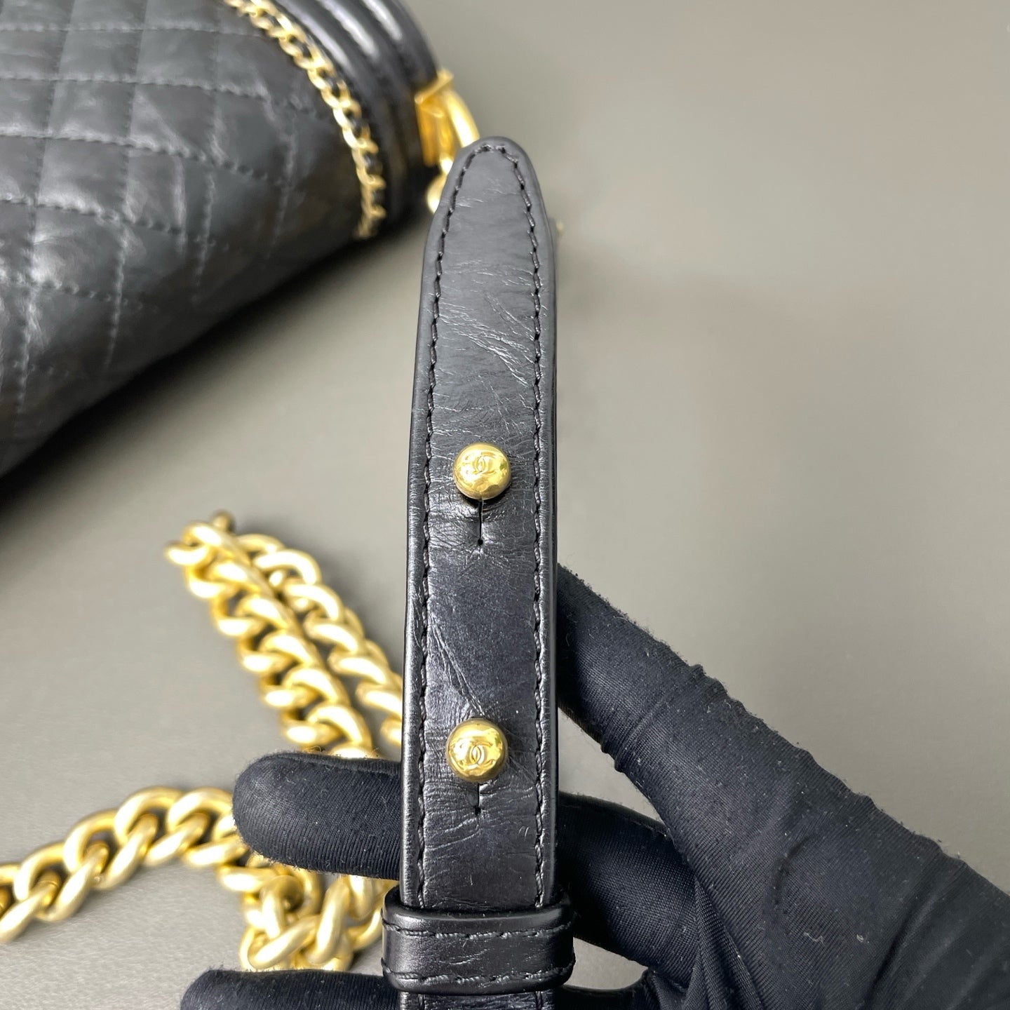 Chanel - Boy Bag - Leather - Black - (small)