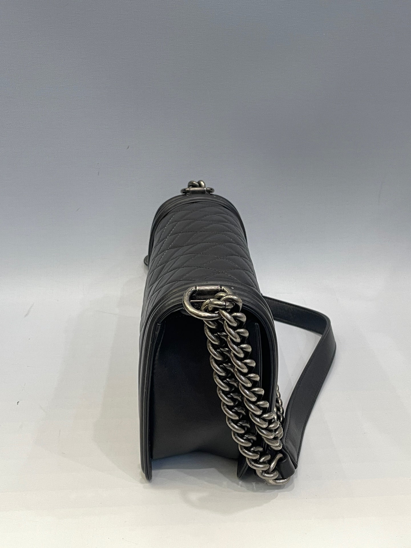 Chanel - Boy Bag - Leather - Grey - (medium)