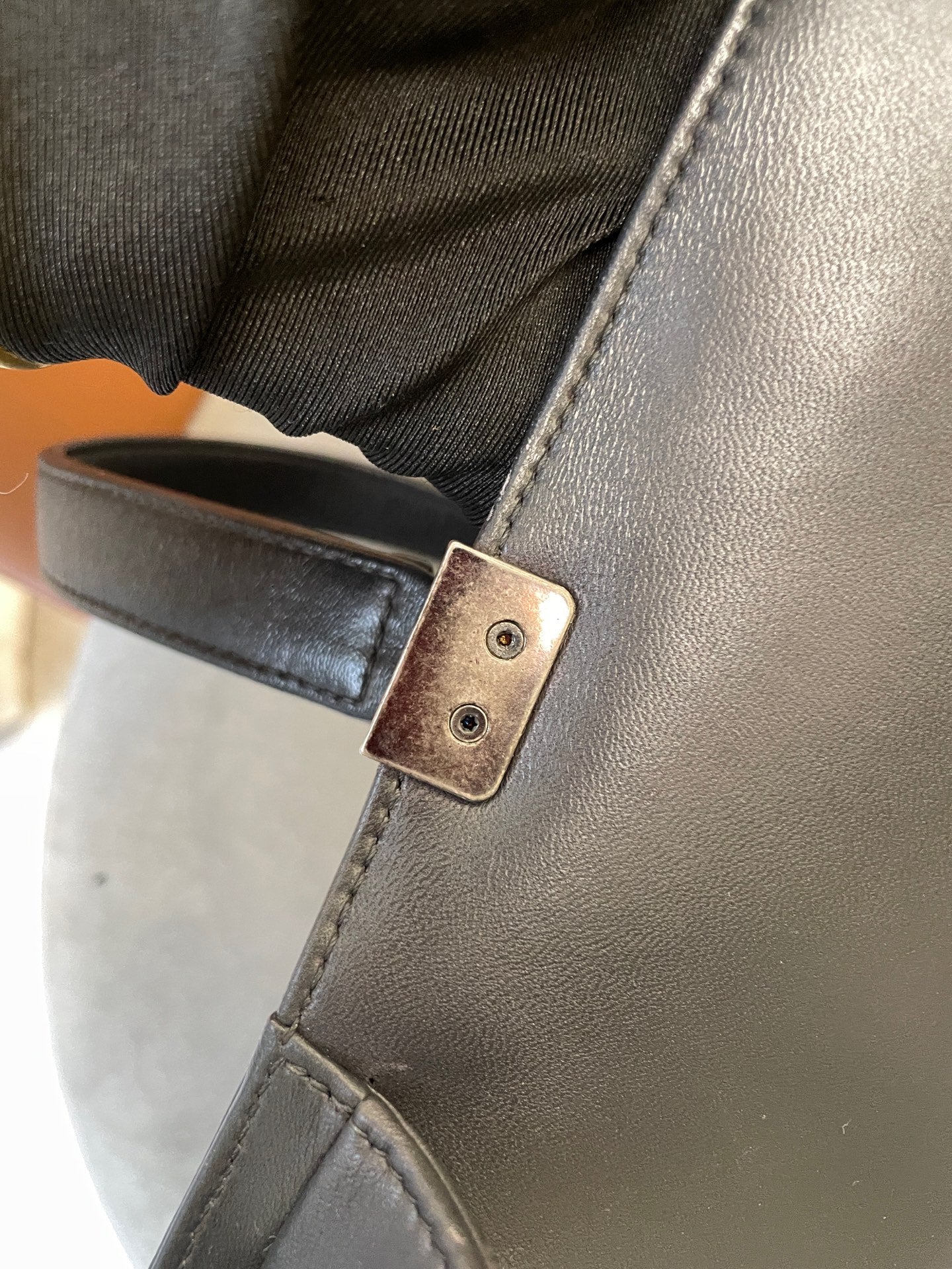 Chanel - Boy Bag - Leather - Grey - (medium)