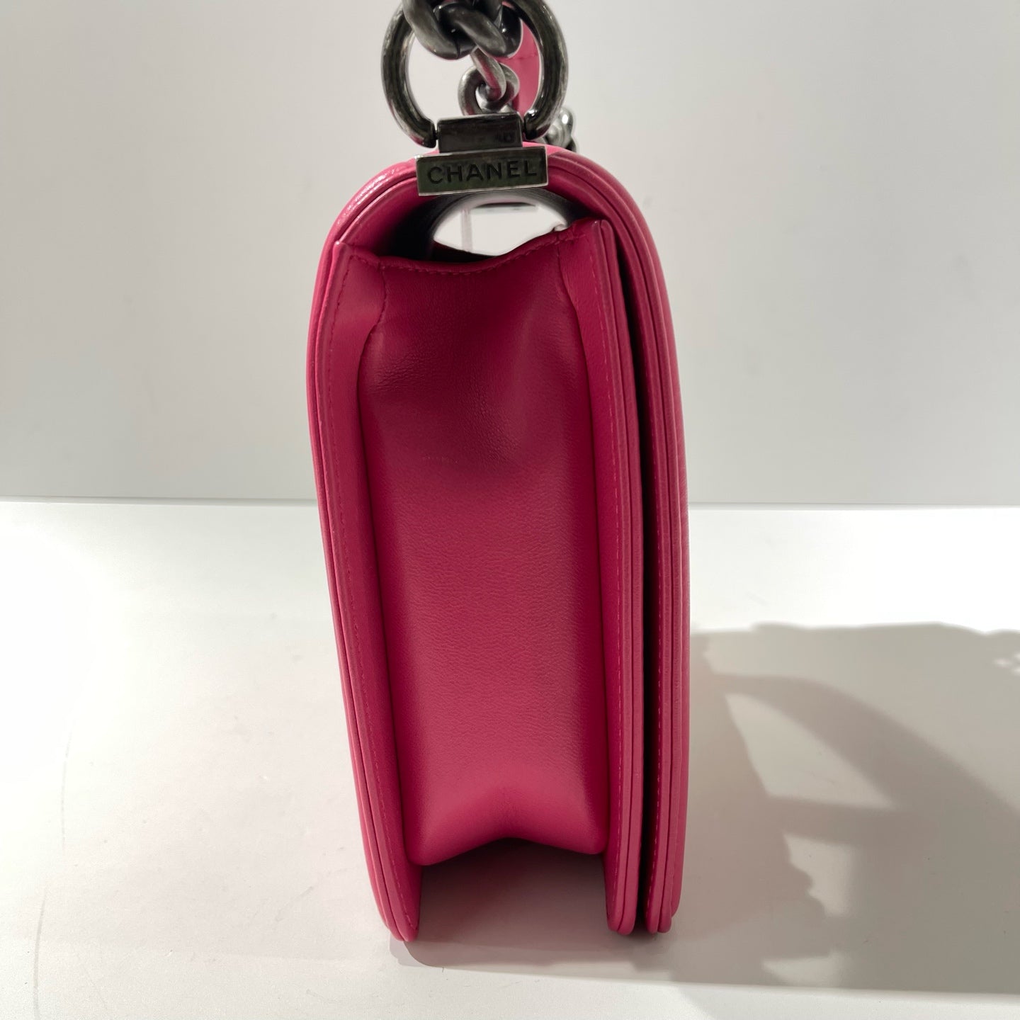 Chanel - Boy Bag - Leather - Pink - (mini)