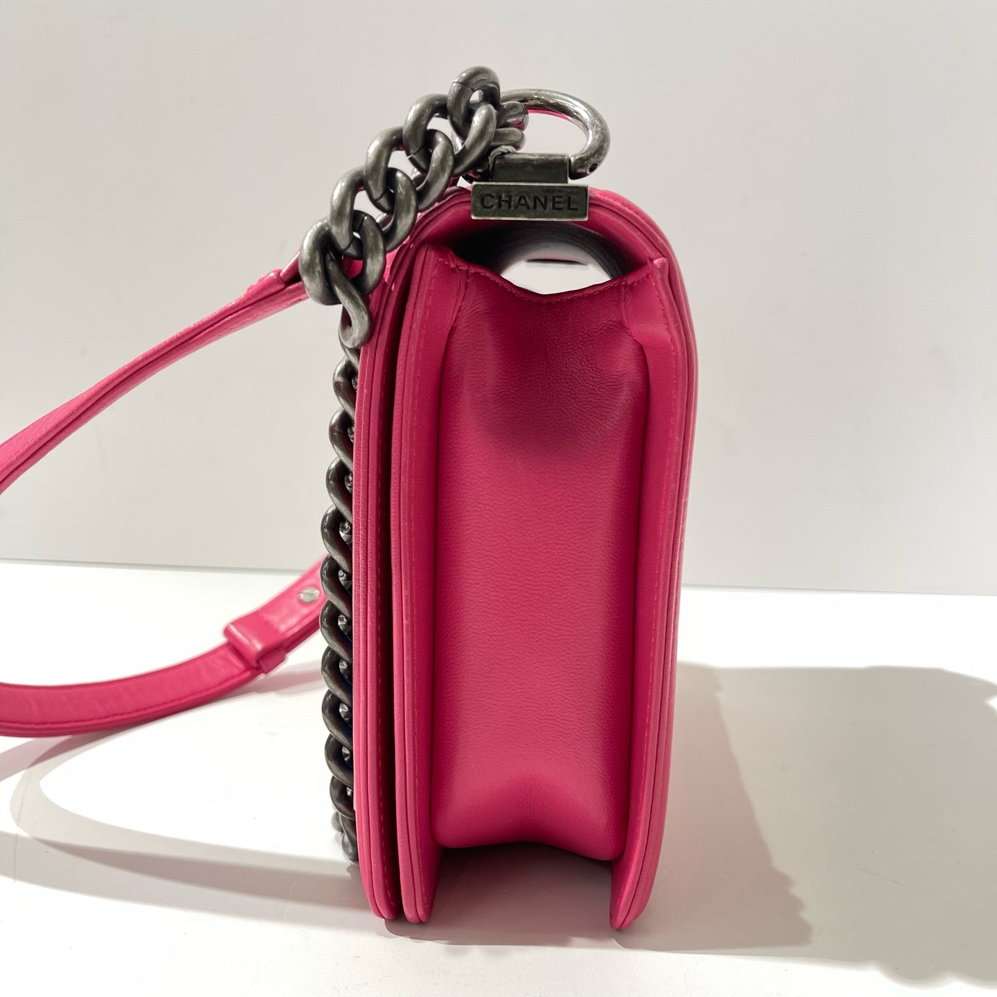 Chanel - Boy Bag - Leather - Pink - (mini)
