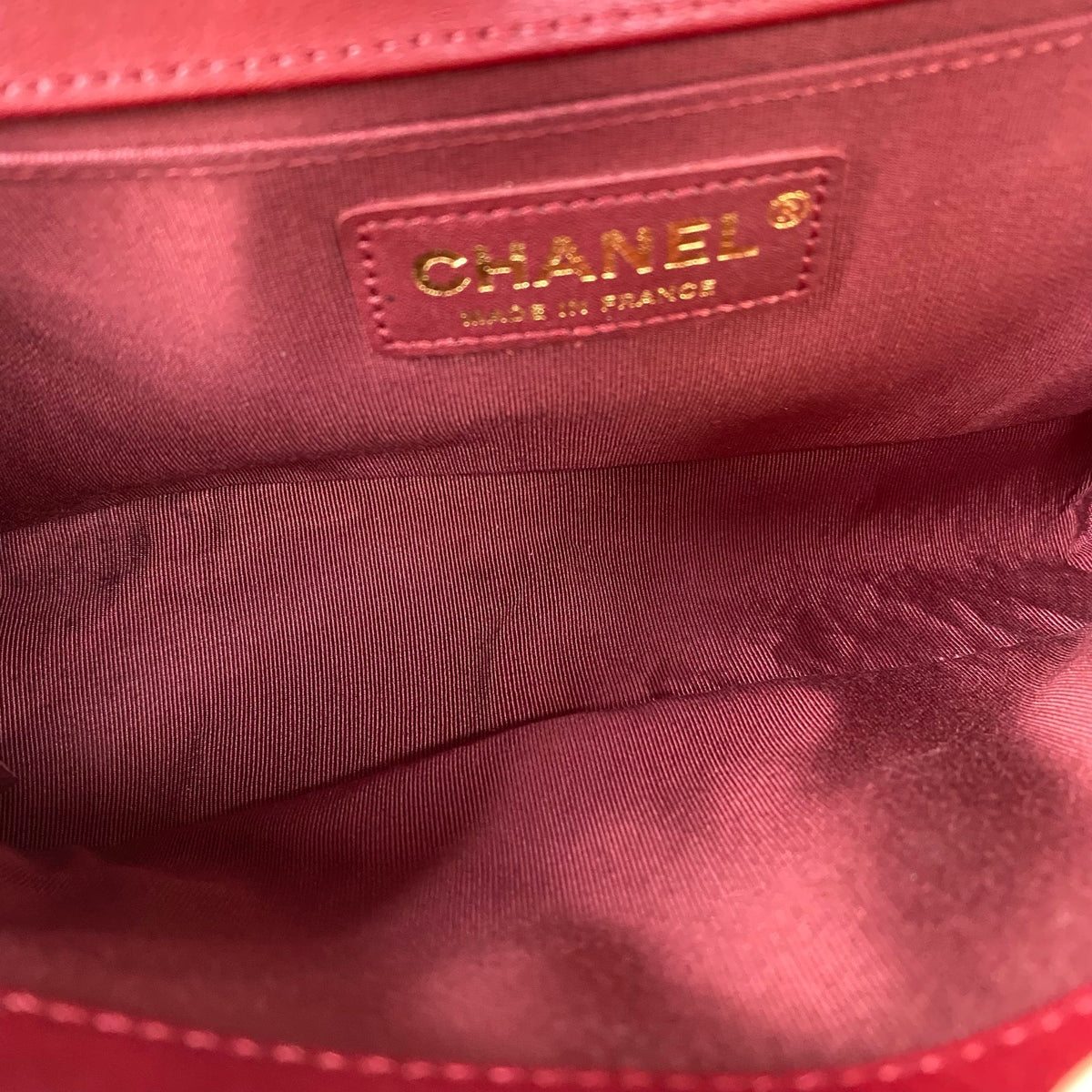 Chanel - Boy Bag - Leather - Red - (medium)