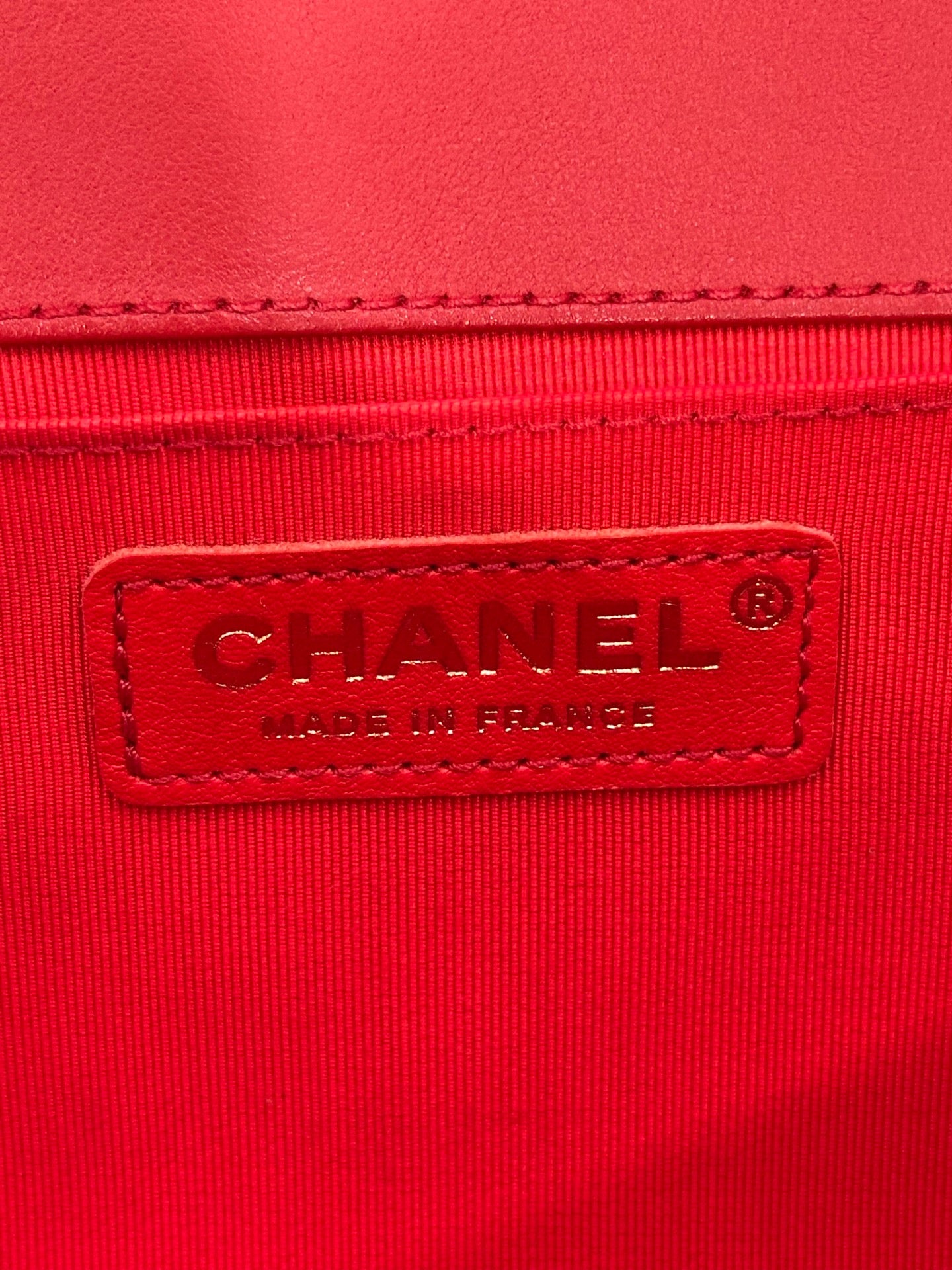 Chanel - Boy Bag - Leather - Red - (medium)