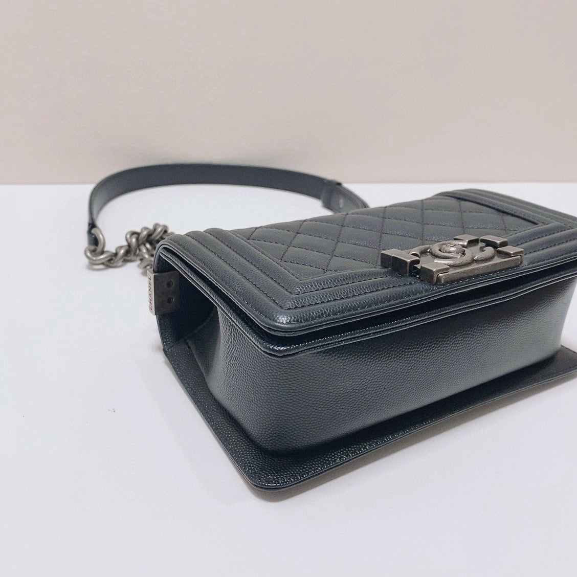 Chanel - Boy Bag Small - Caviar leather - Black - (Small)