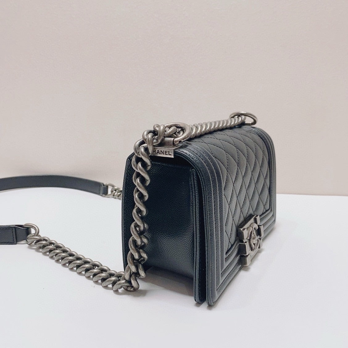 Chanel - Boy Bag Small - Caviar leather - Black - (Small)