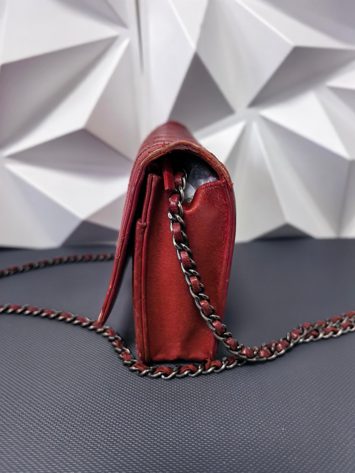 Chanel - Boy - Calfskin - Red - (mini)