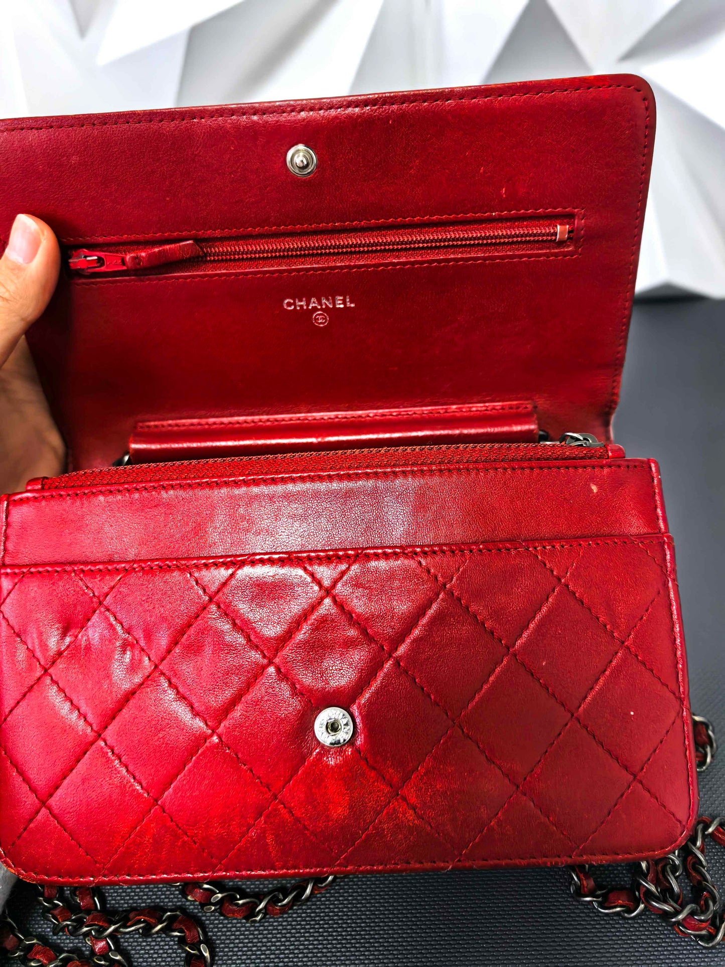 Chanel - Boy - Calfskin - Red - (mini)