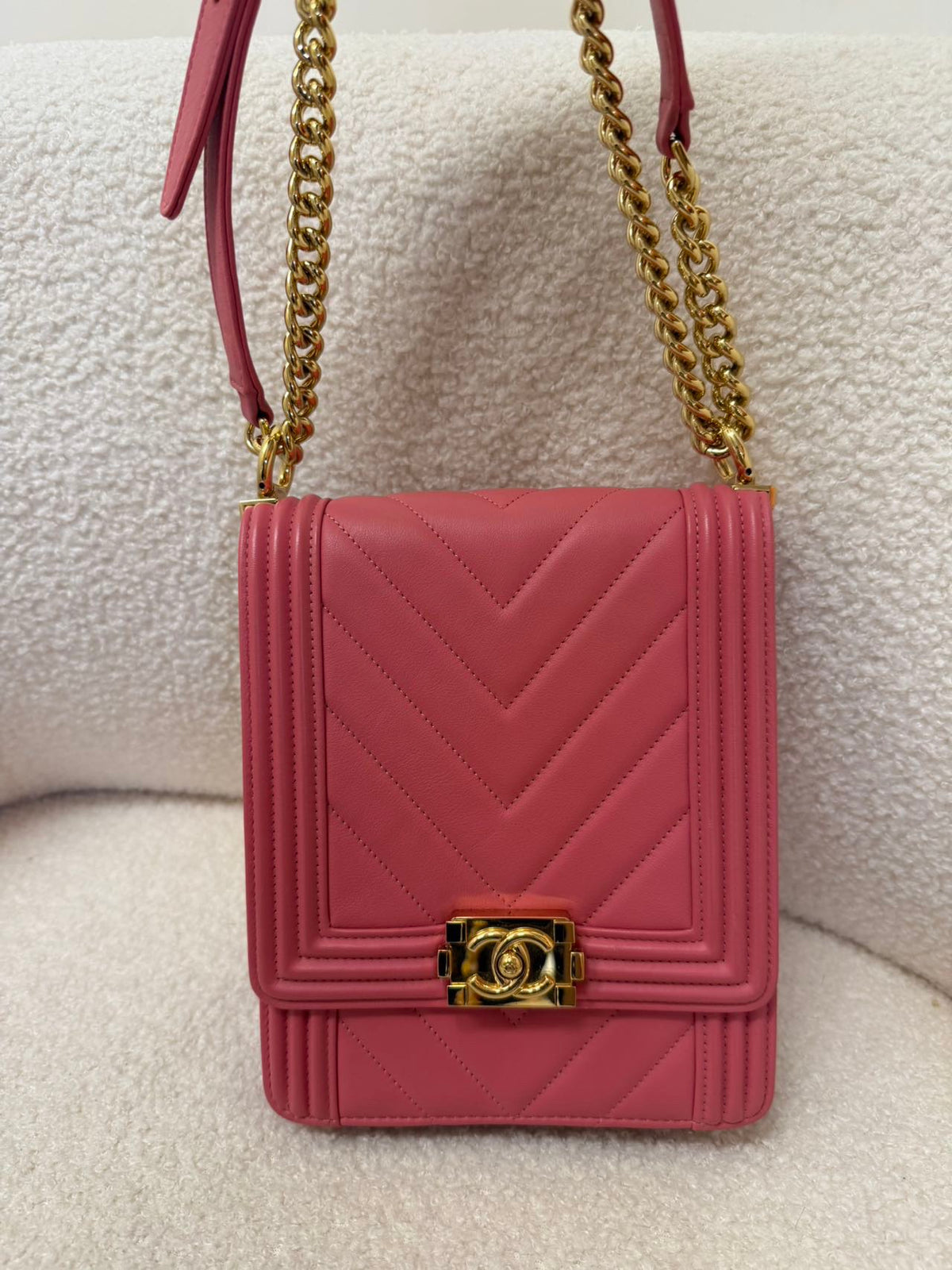 Chanel - Boy Chanel 28 - Leather - Pink - (mini)