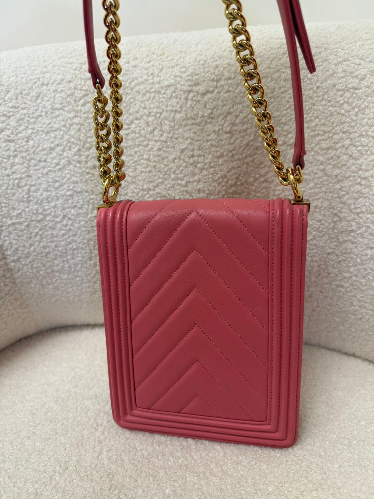 Chanel - Boy Chanel 28 - Leather - Pink - (mini)