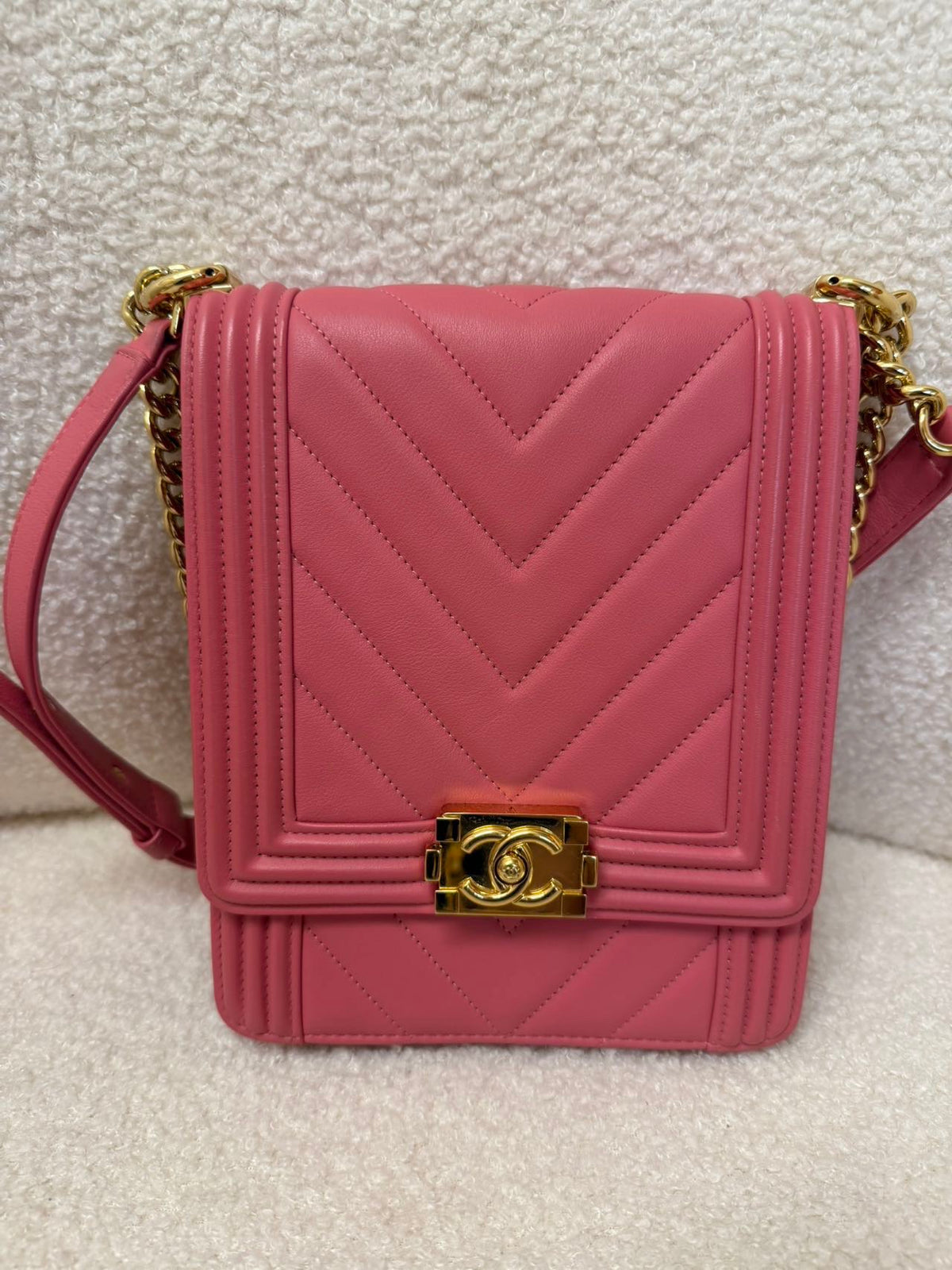 Chanel - Boy Chanel 28 - Leather - Pink - (mini)