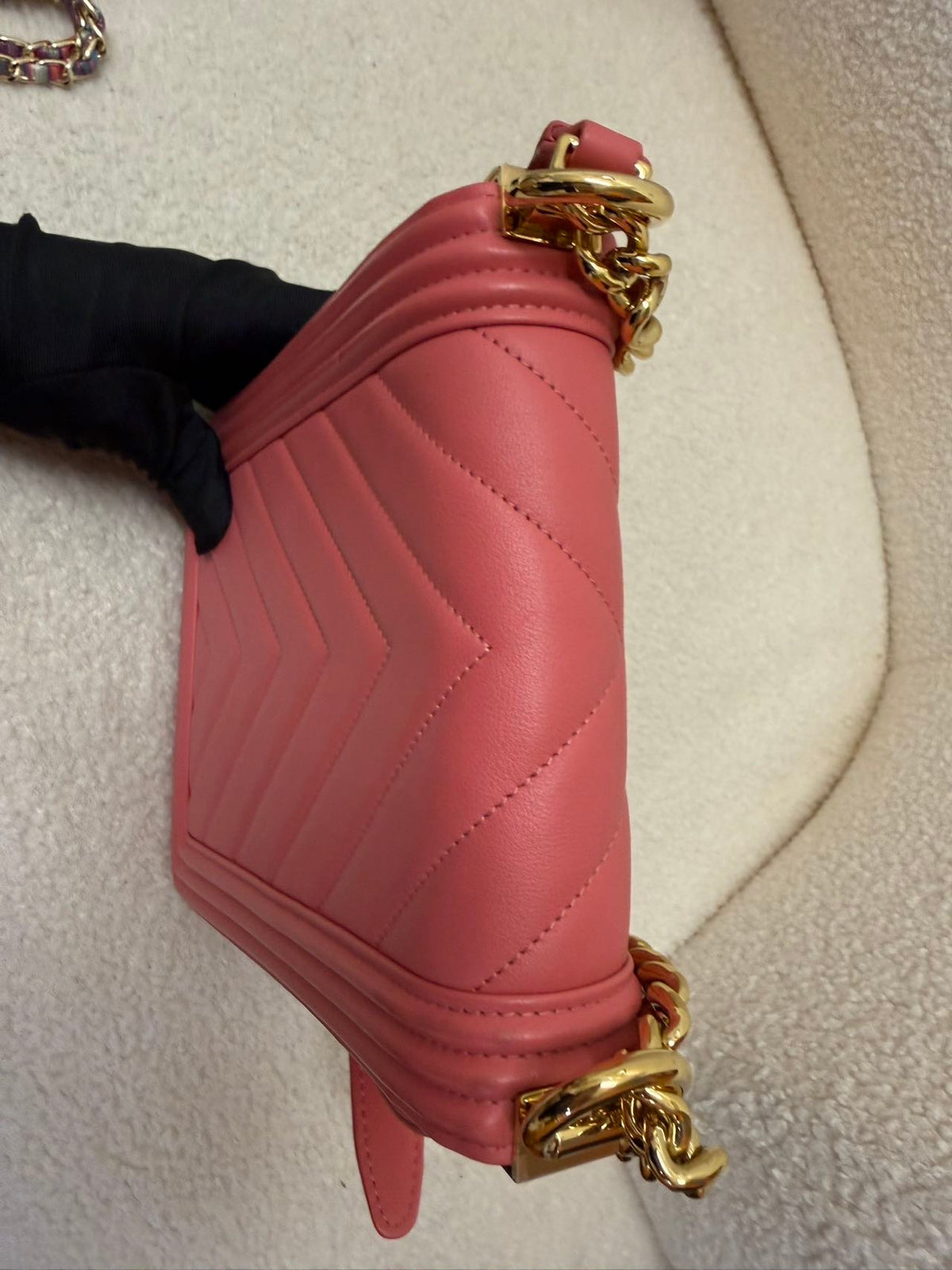 Chanel - Boy Chanel 28 - Leather - Pink - (mini)
