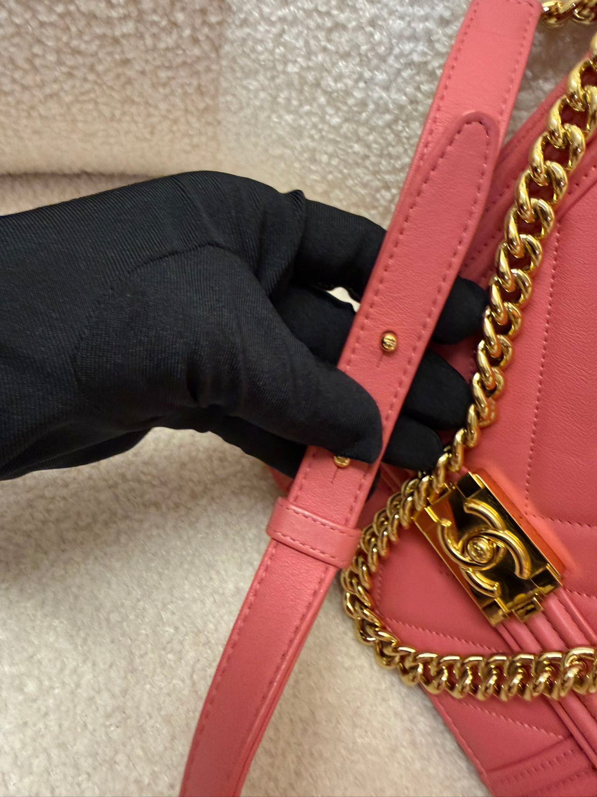 Chanel - Boy Chanel 28 - Leather - Pink - (mini)