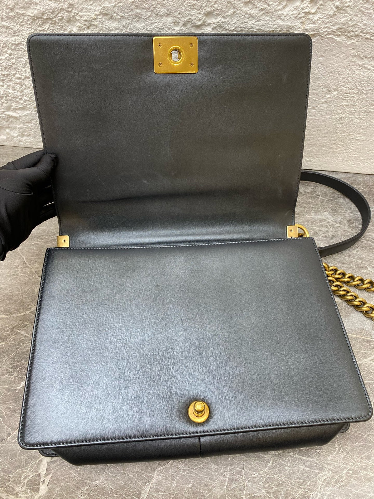 Chanel - Boy Chanel Extra Large - Leather - Black - (extra-large)