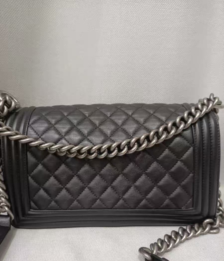 Chanel - Boy Chanel Flap Bag - Calfskin leather - Black - (Medium)