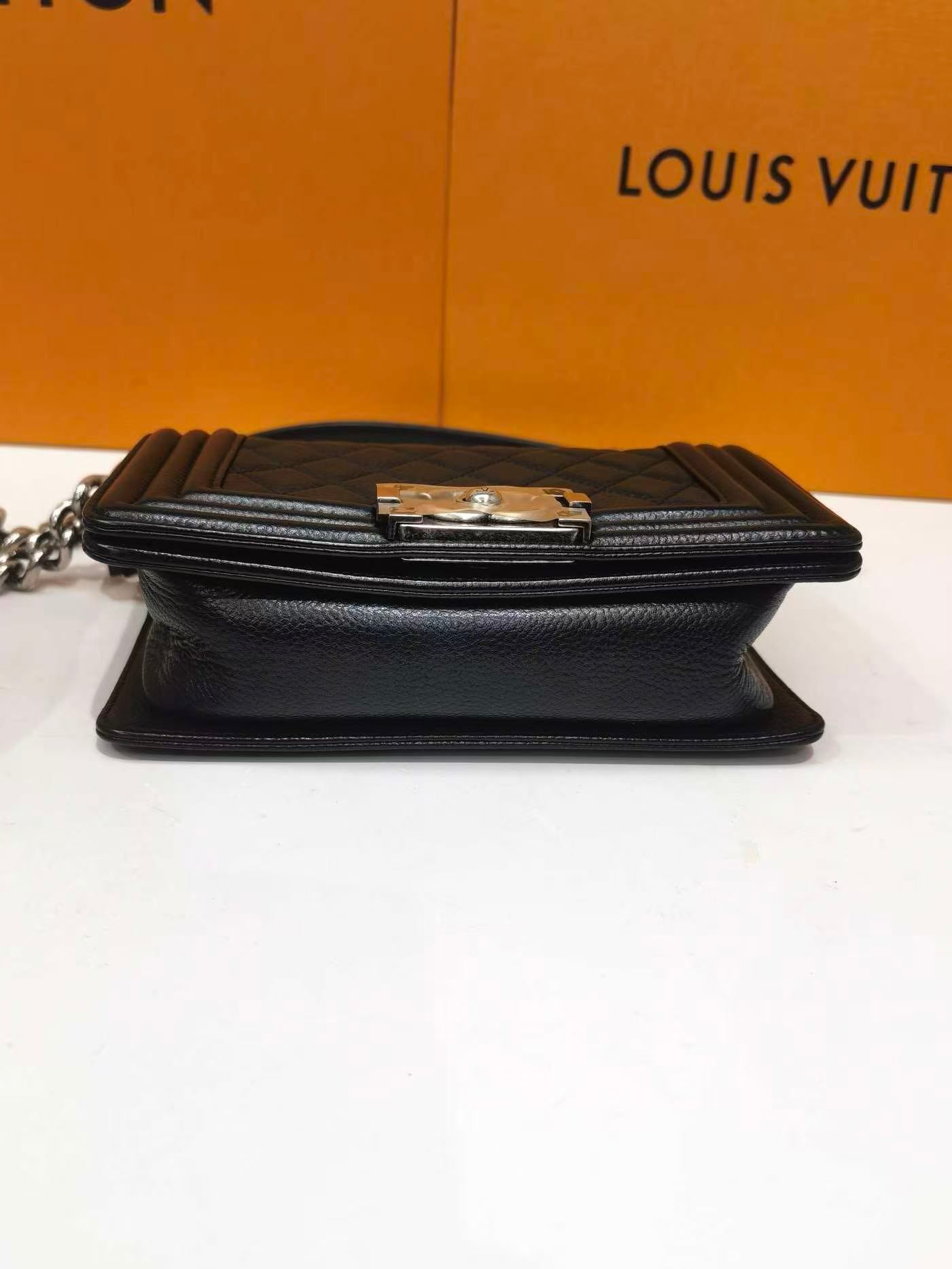Chanel - Boy Chanel - Grained calfskin leather - Black - (Small)