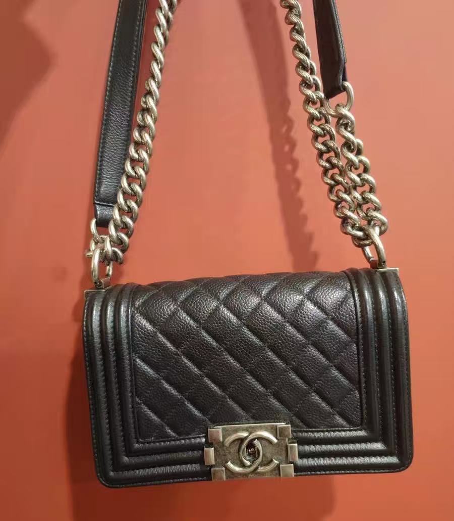 Chanel - Boy Chanel - Grained calfskin leather - Black - (Small)