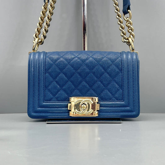 Chanel - Boy Chanel - Leather - Blue - (mini)