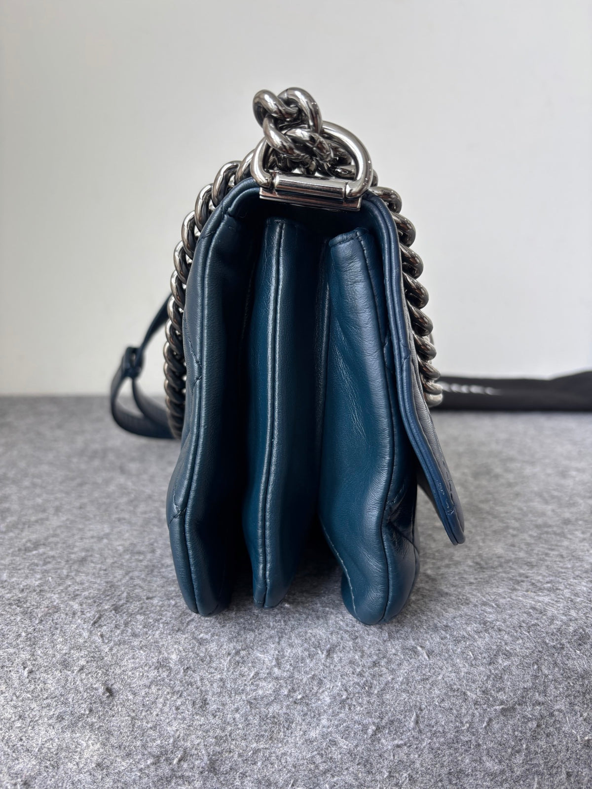 Chanel - Boy Chanel - Leather - Navy