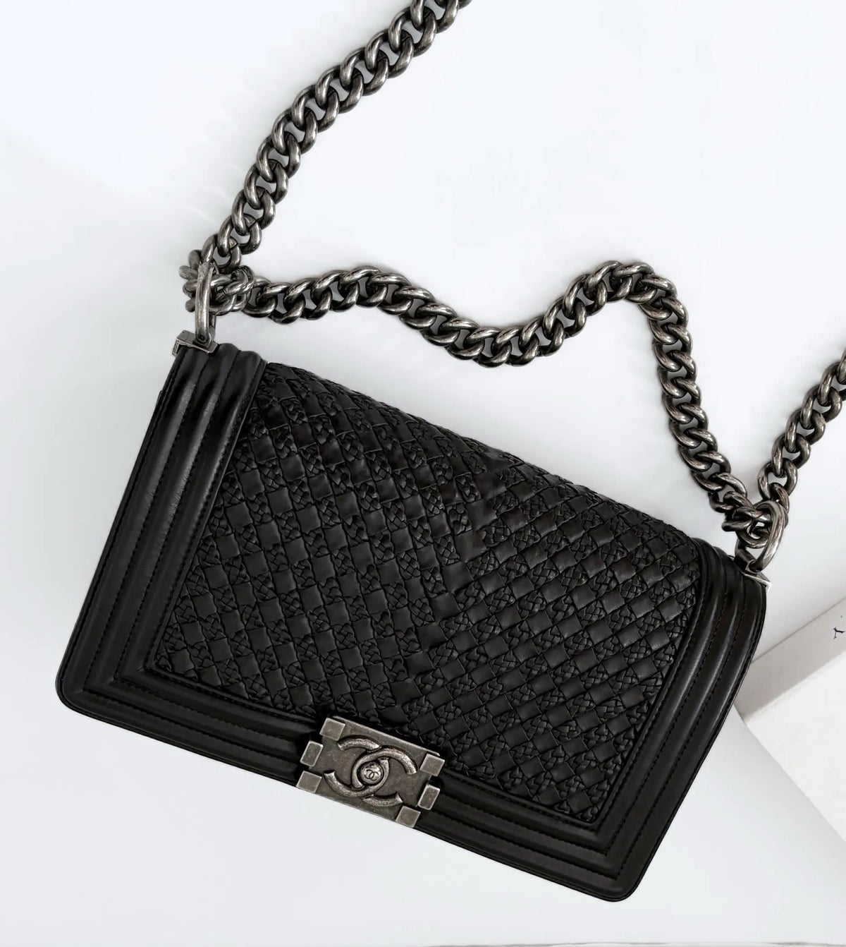Chanel - Boy Chanel Medium - Leather - Black - (Medium)