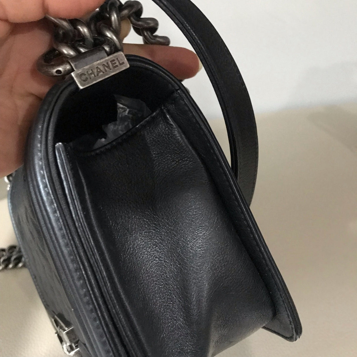 Chanel - Boy Chanel Medium - Leather - Black - (medium)