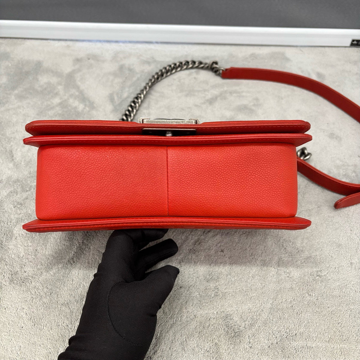 Chanel - Boy Chanel Medium - Leather - Orange - (medium)