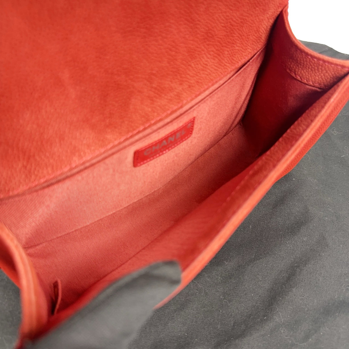 Chanel - Boy Chanel Medium - Leather - Orange - (medium)