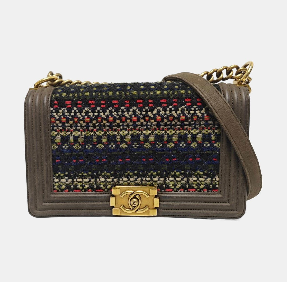 Chanel - Boy Chanel Medium - Tweed - Multicolour - (medium)