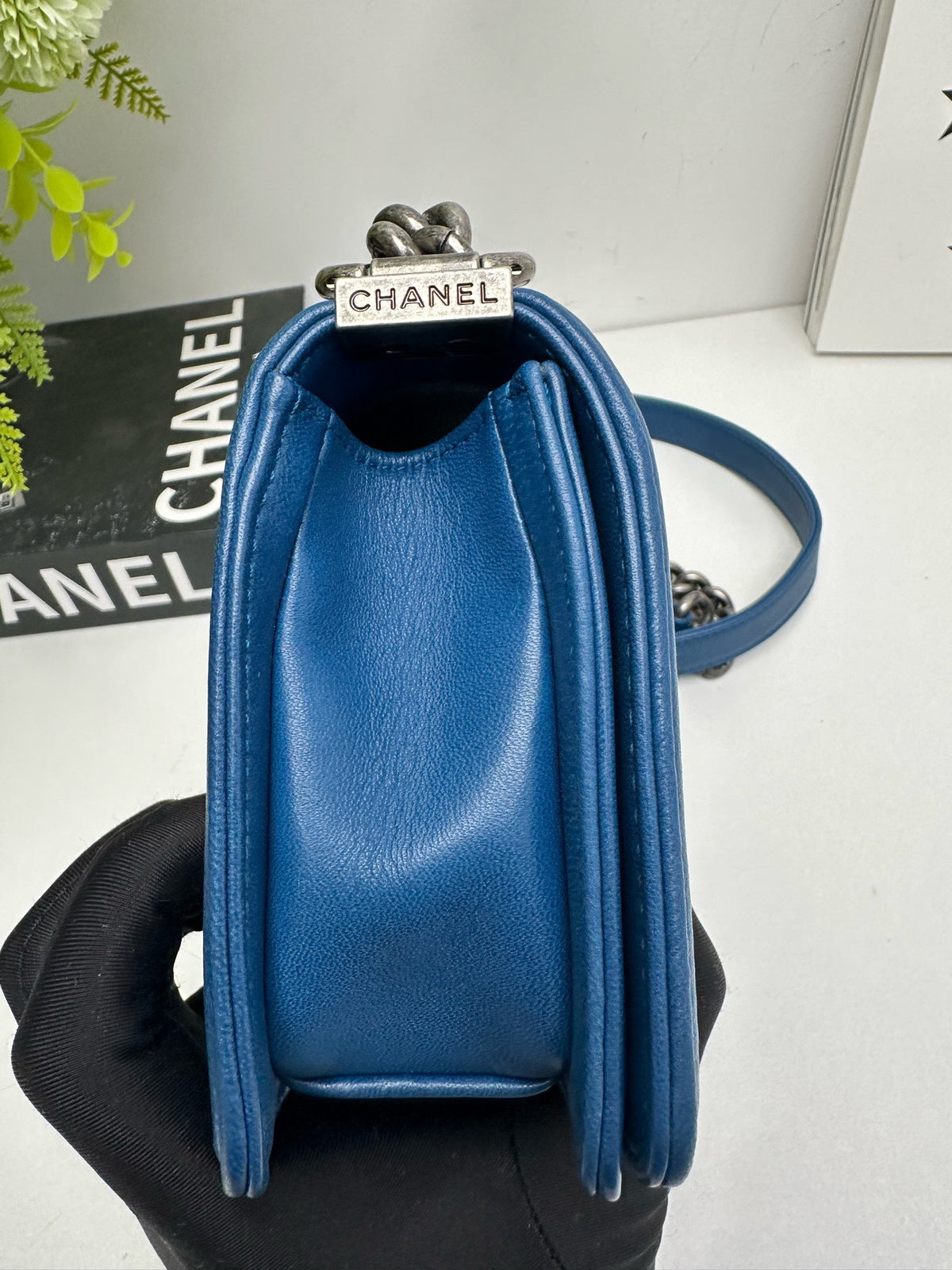 Chanel - Boy Chanel Small - Exotic leathers - Stingray - Blue - (small)