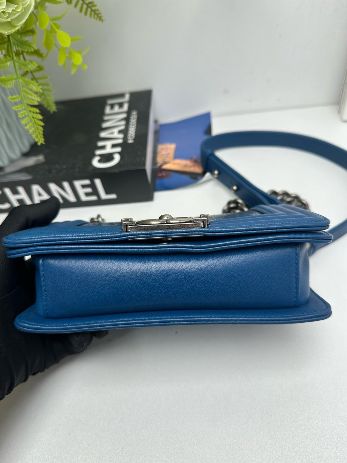 Chanel - Boy Chanel Small - Exotic leathers - Stingray - Blue - (small)