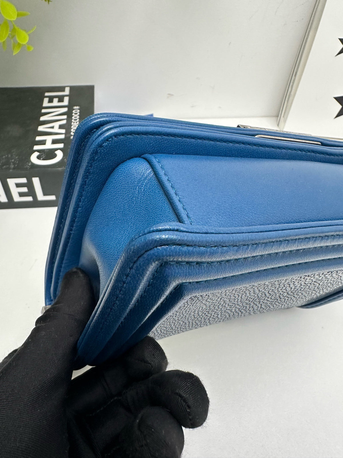 Chanel - Boy Chanel Small - Exotic leathers - Stingray - Blue - (small)