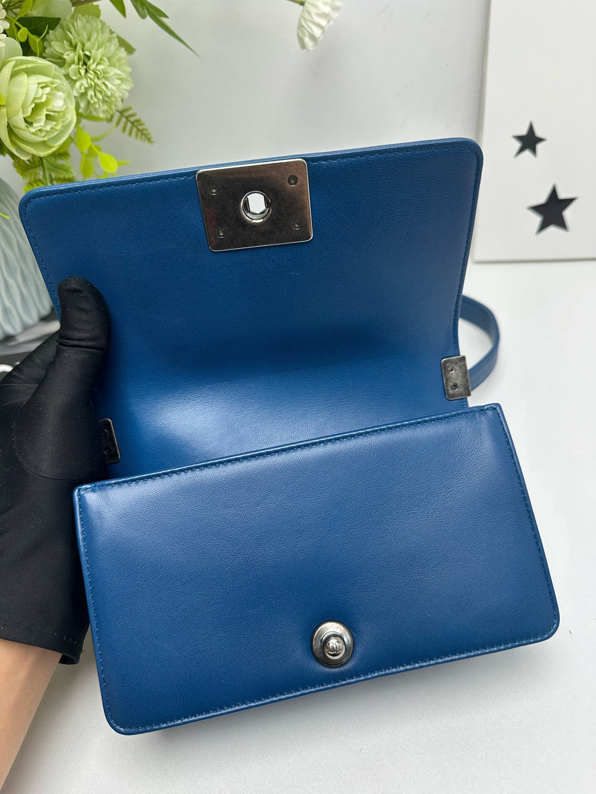 Chanel - Boy Chanel Small - Exotic leathers - Stingray - Blue - (small)