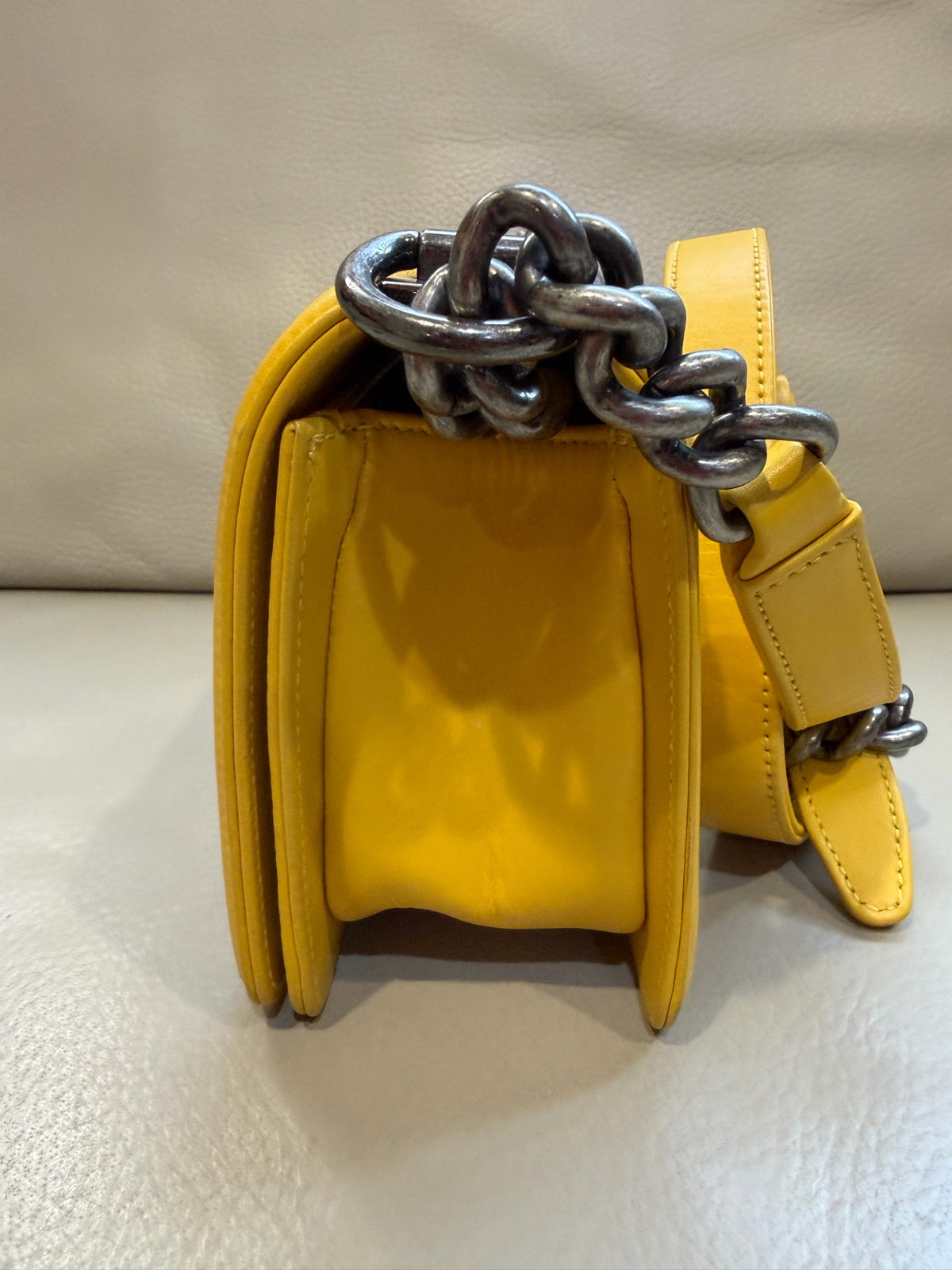 Chanel - Boy Chanel Small - Exotic leathers - Stingray - Yellow - (small)