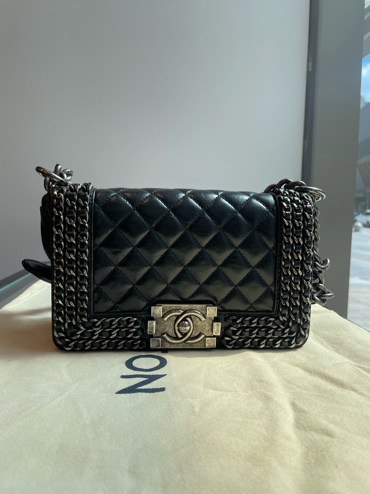 Chanel - Boy Chanel Small - Leather - Black - (small)