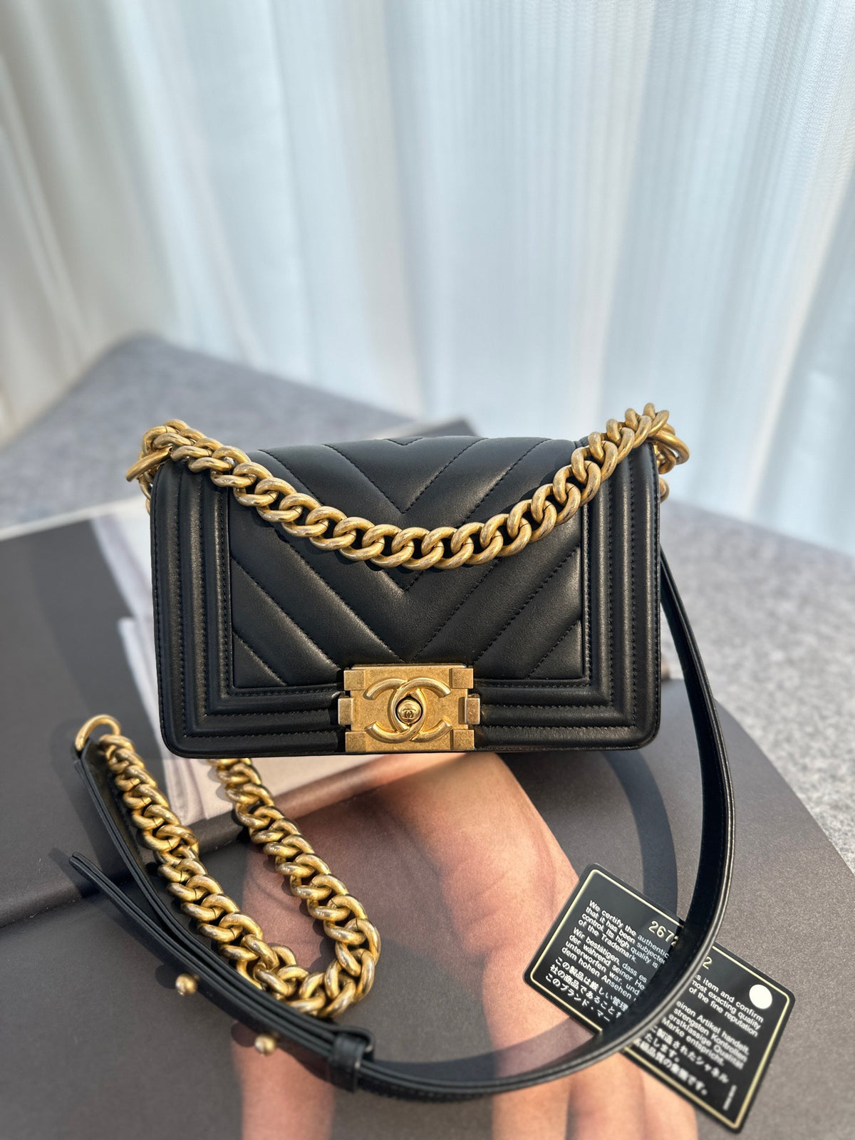 Chanel - Boy Chanel Small - Leather - Black - (Small)