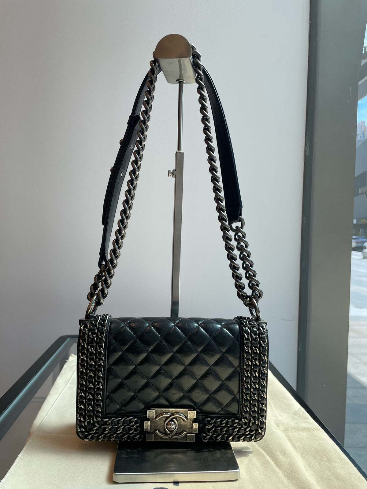 Chanel - Boy Chanel Small - Leather - Black - (small)