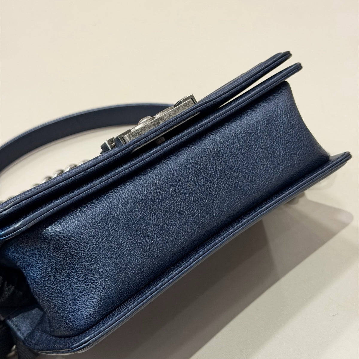 Chanel - Boy Chanel Small - Leather - Blue - (Small)