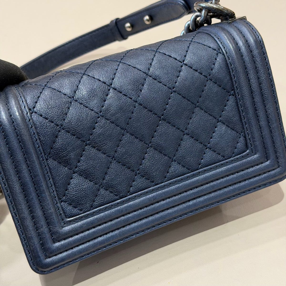 Chanel - Boy Chanel Small - Leather - Blue - (Small)
