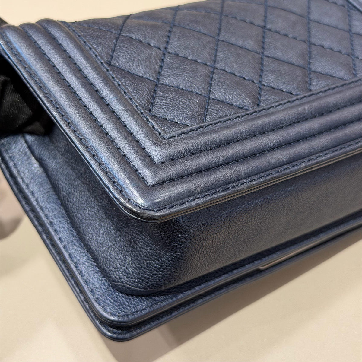 Chanel - Boy Chanel Small - Leather - Blue - (Small)