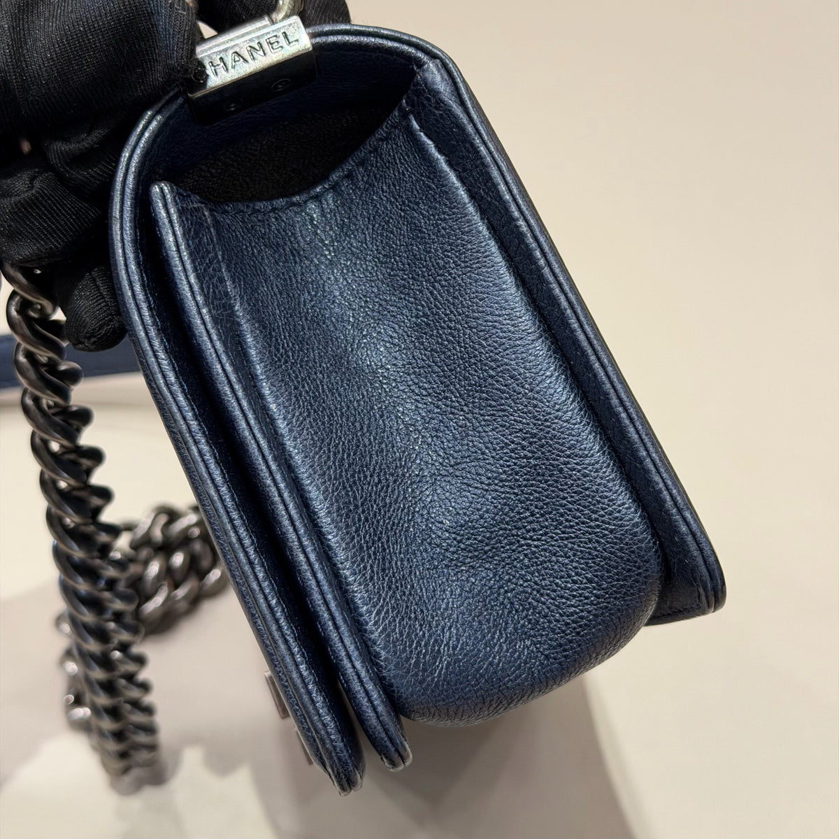 Chanel - Boy Chanel Small - Leather - Blue - (Small)
