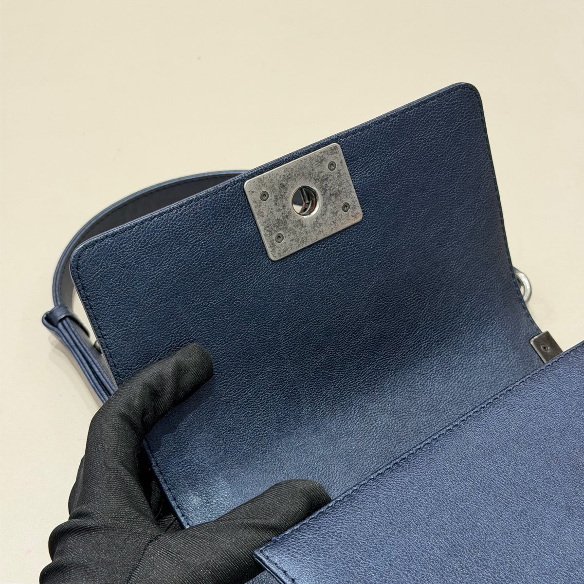 Chanel - Boy Chanel Small - Leather - Blue - (Small)
