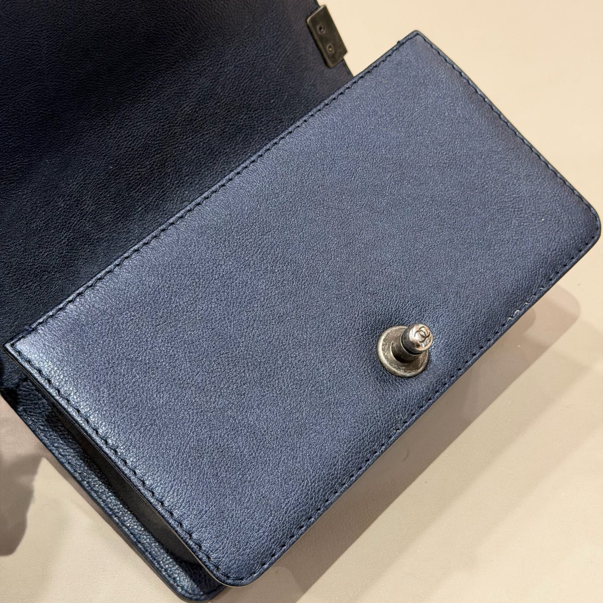 Chanel - Boy Chanel Small - Leather - Blue - (Small)