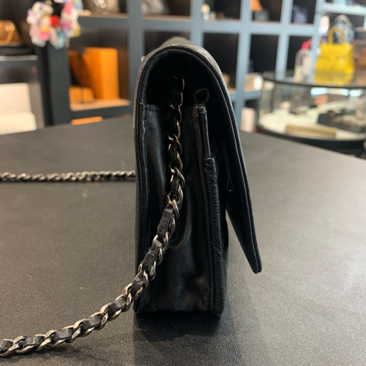 Chanel - Boy Chanel Wallet on Chain - Leather - Black - (small)