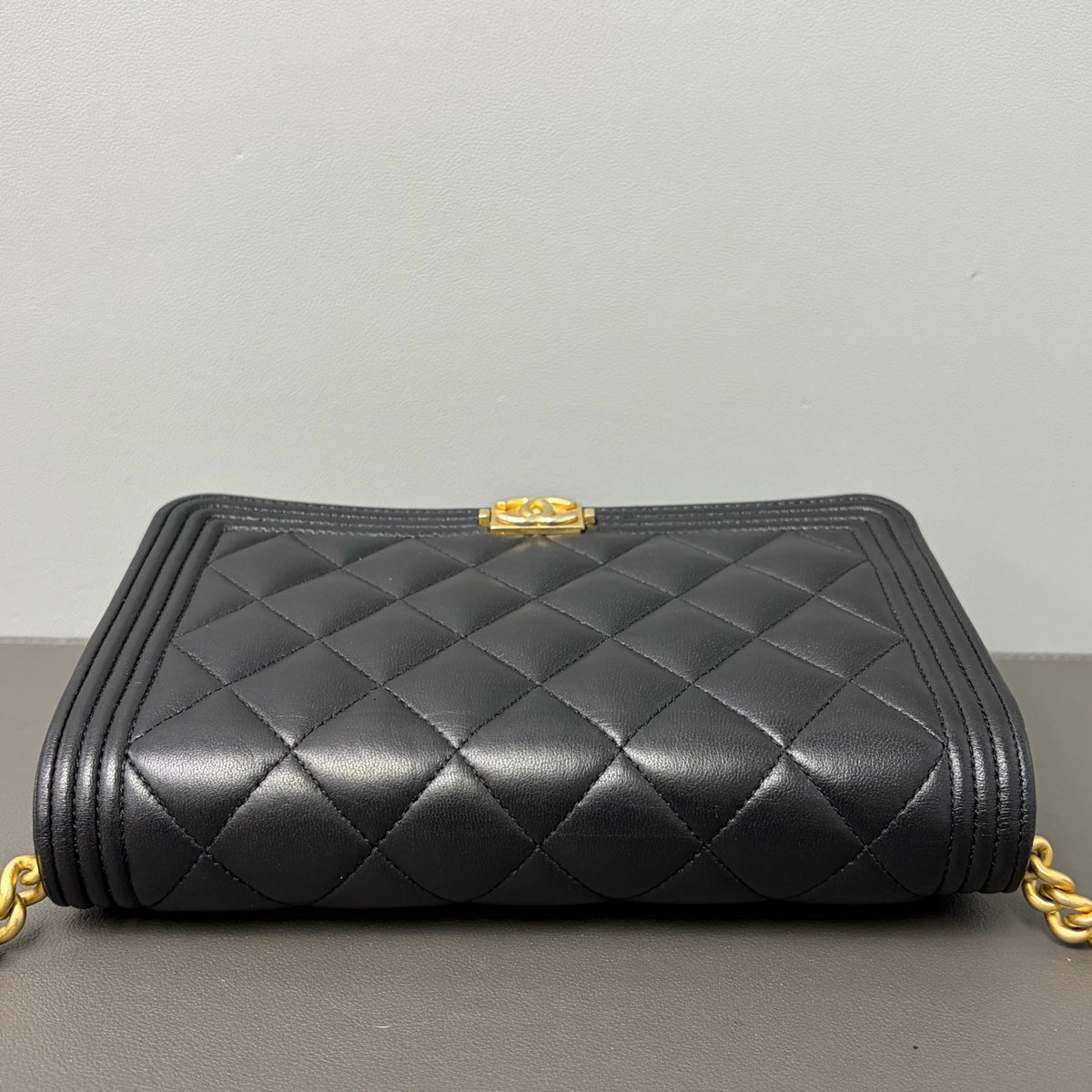 Chanel - Boy Chanel Wallet on Chain - Leather - Black - (Small)