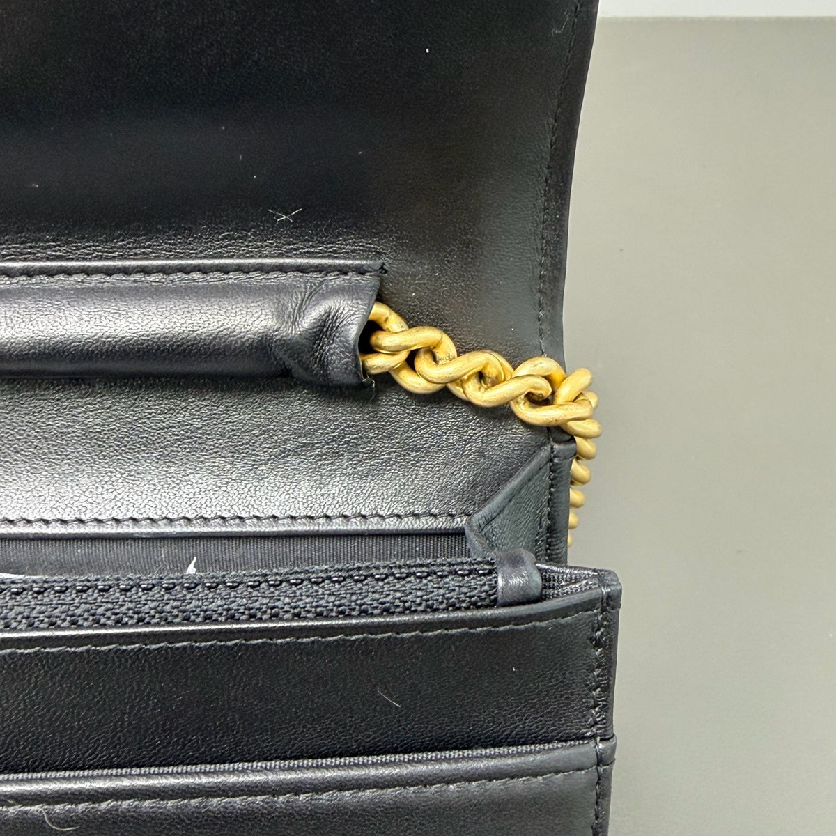 Chanel - Boy Chanel Wallet on Chain - Leather - Black - (Small)